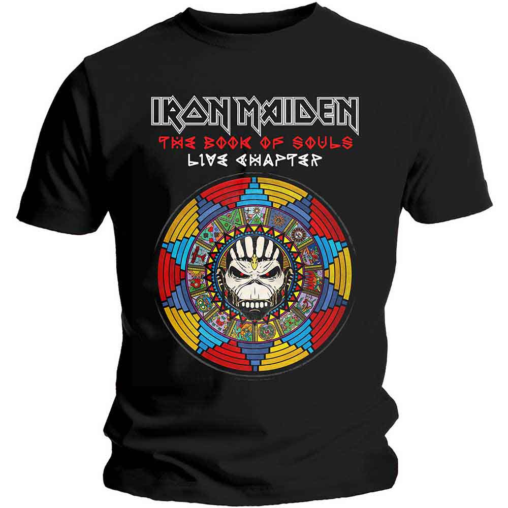 Iron Maiden Unisex T-Shirt: Book of Souls Live Chapter (Black)