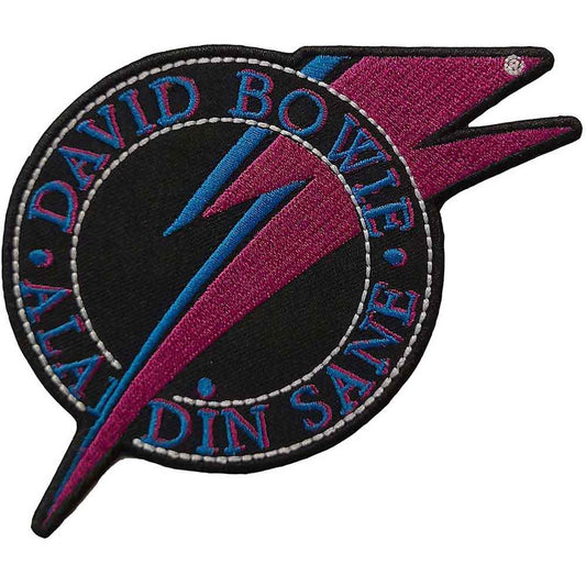 David Bowie Standard Patch: Aladdin Sane