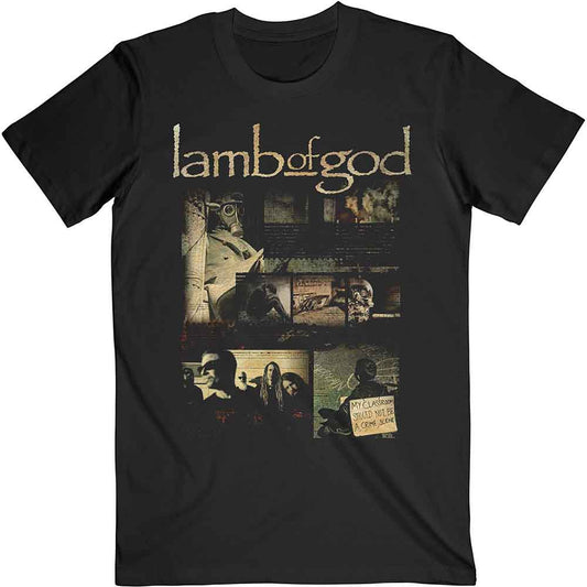 Lamb Of God Unisex T-Shirt: Album Collage (Black)