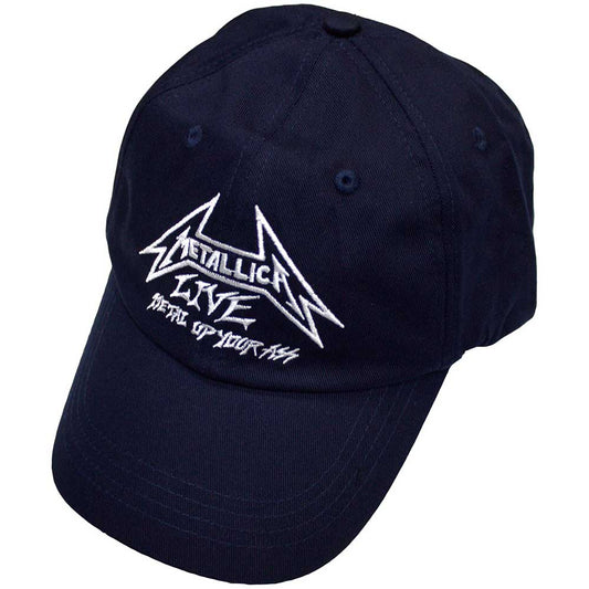 Metallica Unisex Baseball Cap: Live (Navy Blue)