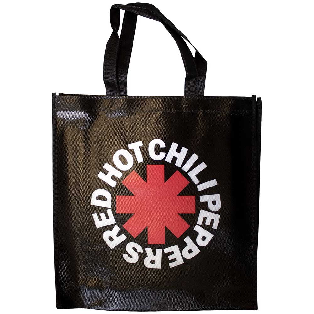 Red Hot Chili Peppers Eco Tote Bag: Classic Asterisk (Black) (Back Print)
