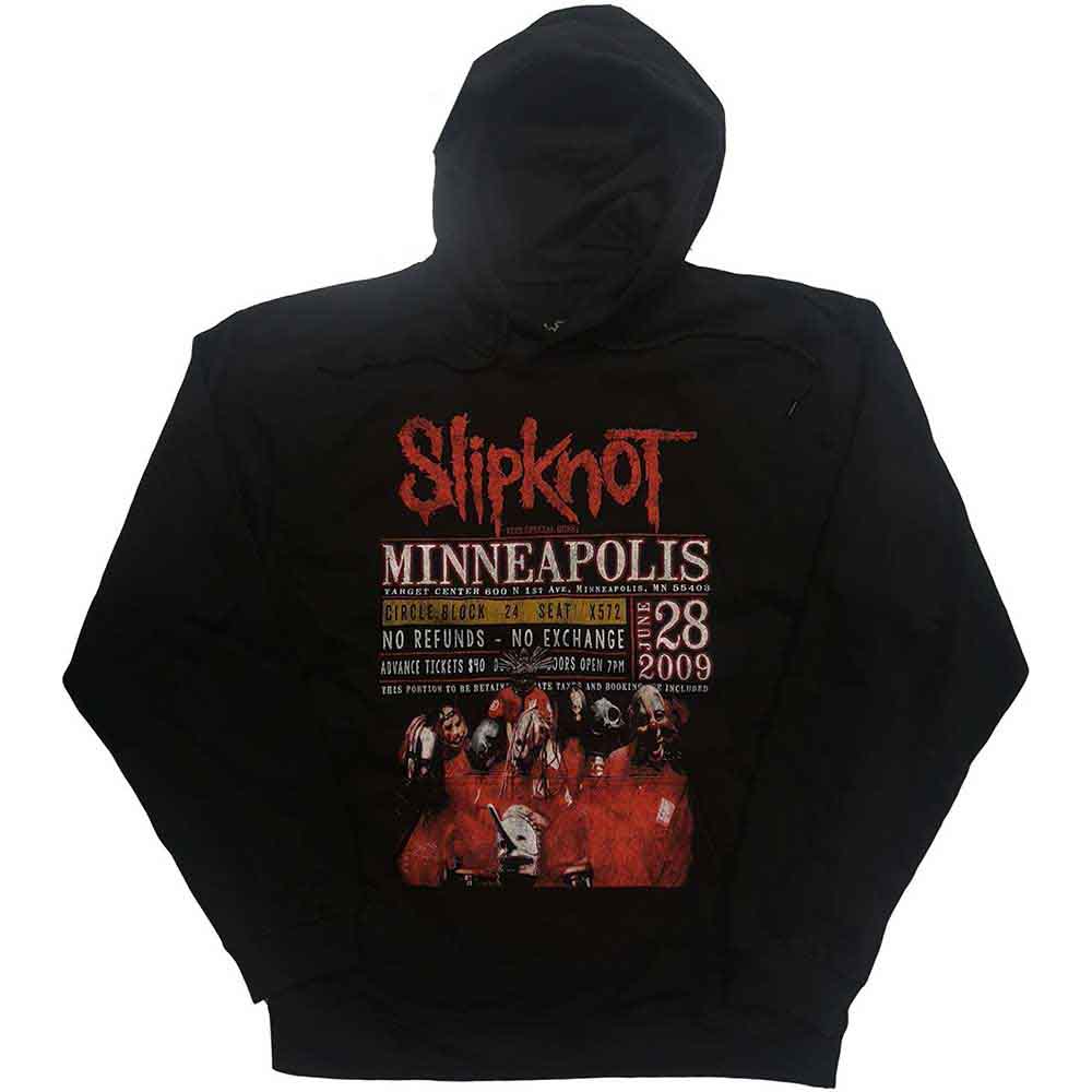 Slipknot Unisex Pullover Hoodie: Minneapolis '09 (Back Print)